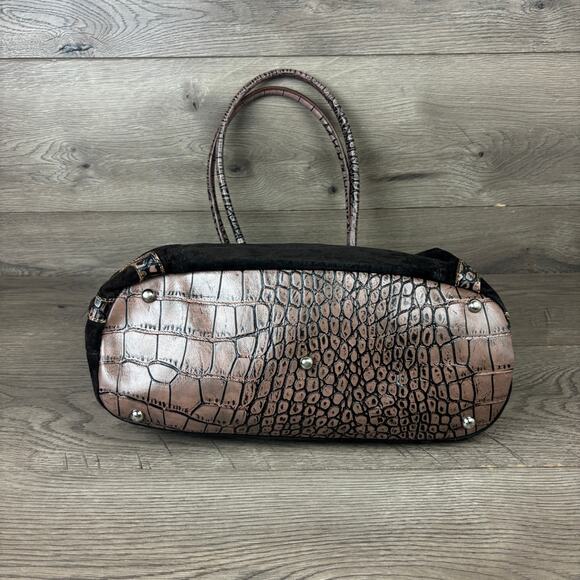 Gun Tote’s N Mamas Womens Concealed Carry Brown Leather Suede Purse Shoulder Bag - Picture 13 of 16